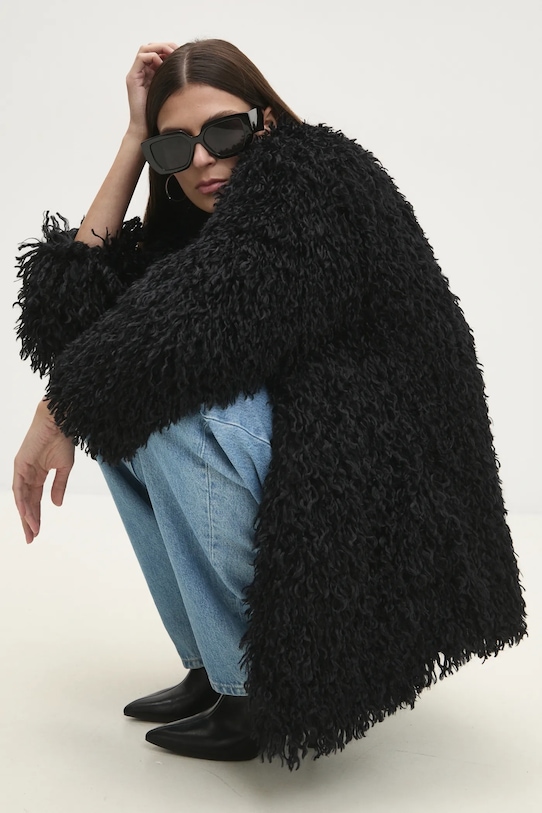 Kabát Answear.LAB čierna 170395.tos