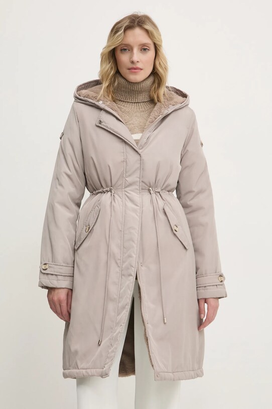 Answear.LAB kurtka P36051305.HWK beżowy WZ24