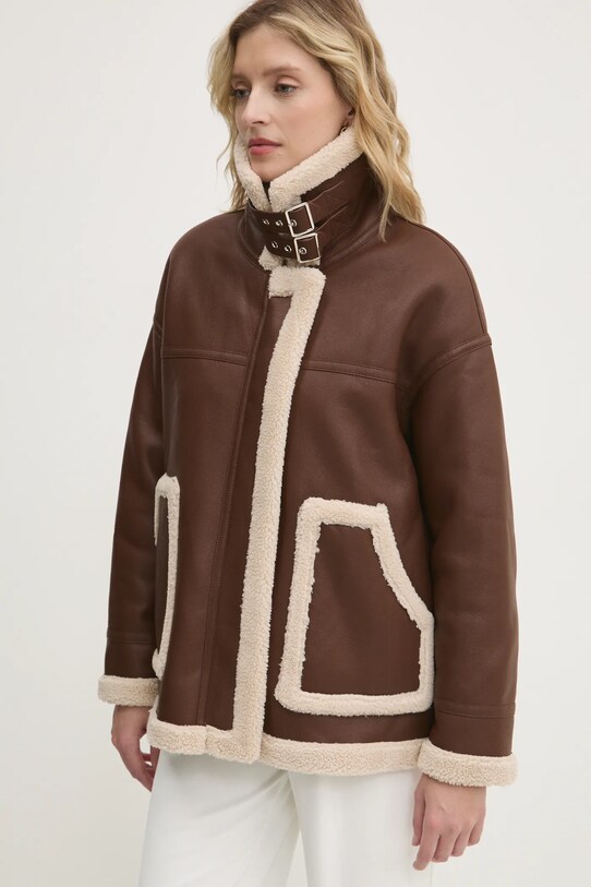 Bunda Answear.LAB hnedá 8701K.hlk