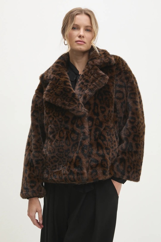 Kaput Answear.LAB bez tople podstave smeđa FL202209.hms