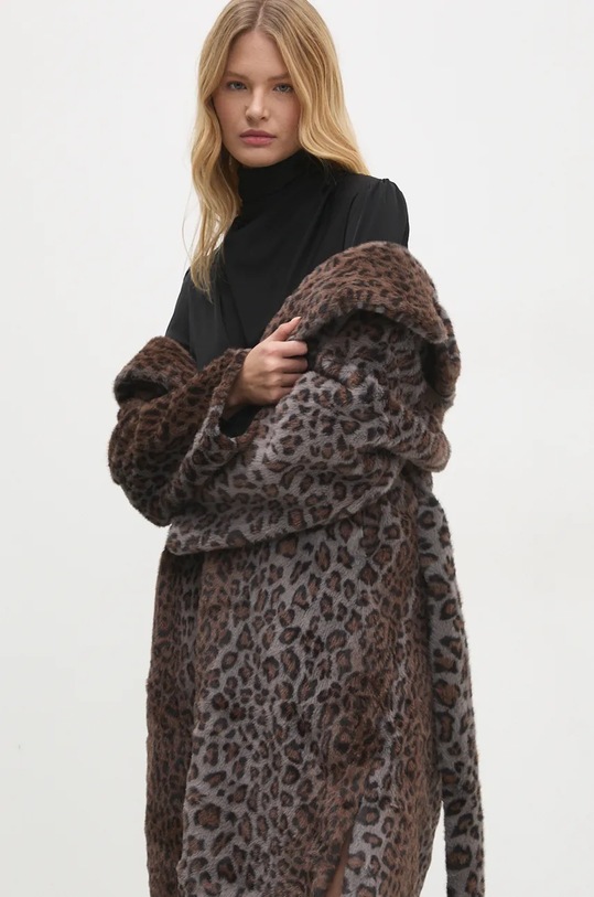 Answear Lab płaszcz bez kaptura szary LD076.HLK