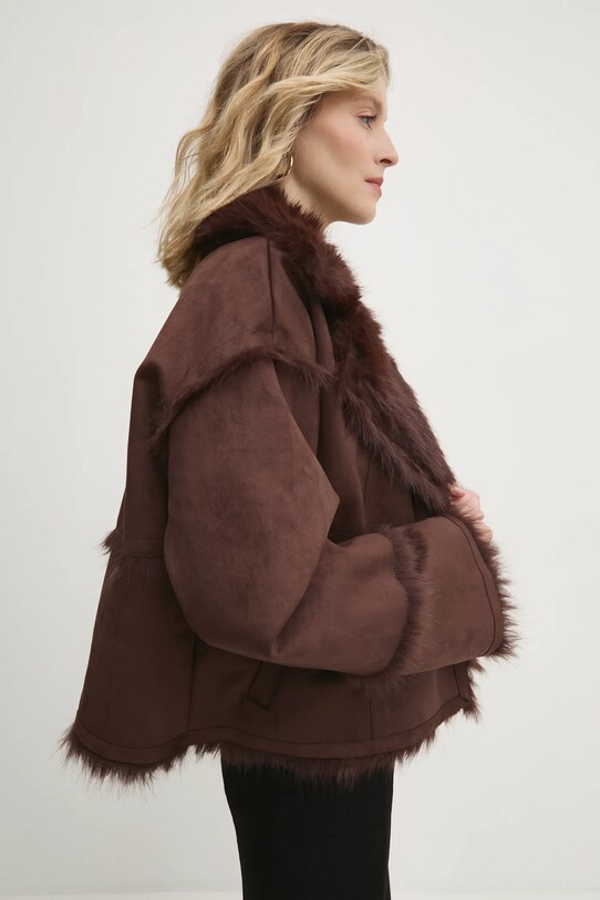 Answear Lab kurtka brązowy LD051.HLK