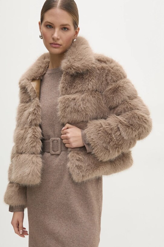 Answear Lab geaca cu captuseala maro NL246112.ums