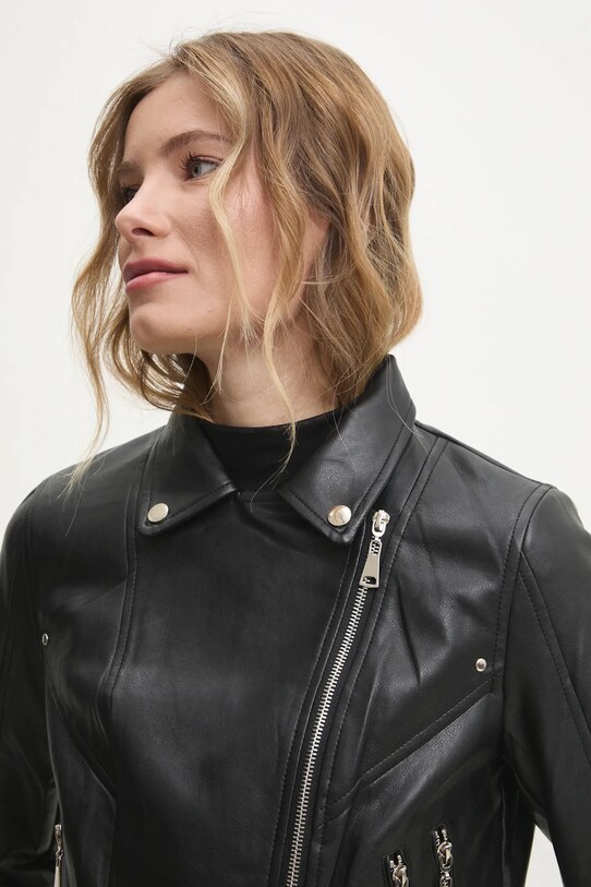 Answear Lab geaca ramones negru 411.hms