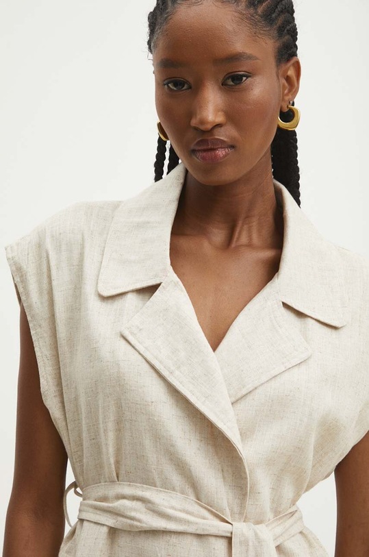 Prsluk s lanom Answear.LAB bež .0975.IKK