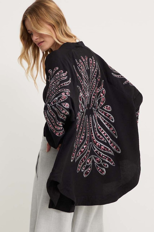 Answear Lab narzutka aplikacja czarny 33411.th