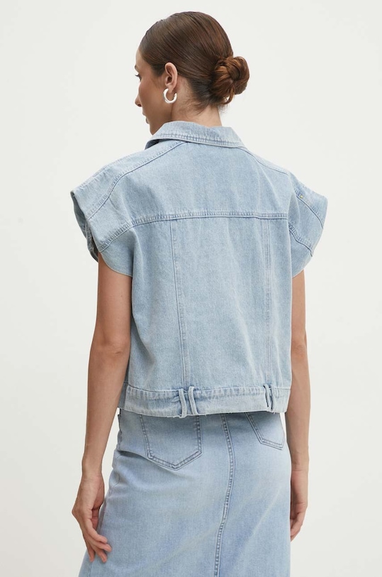 Odzież Answear Lab kamizelka jeansowa mu8205.3.FKK niebieski