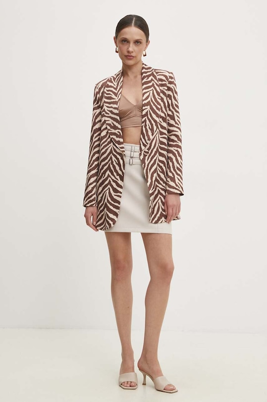 Answear Lab marynarka 6000.TKK brązowy WZ24