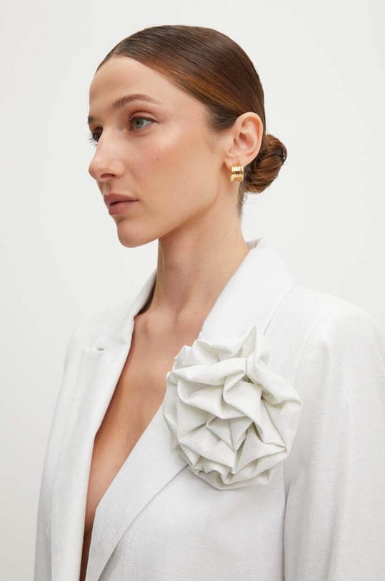 Піджак з домішкою льону Answear.LAB LD0856.HMS білий