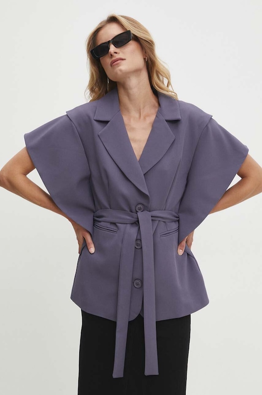 Answear Lab vesta cu captuseala gri 9010.th