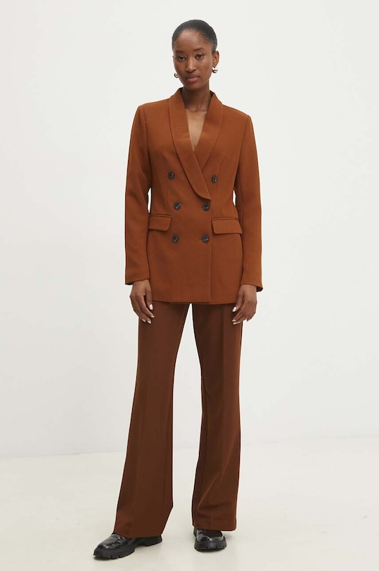 Answear.LAB marynarka 1817.FJS brązowy WZ24