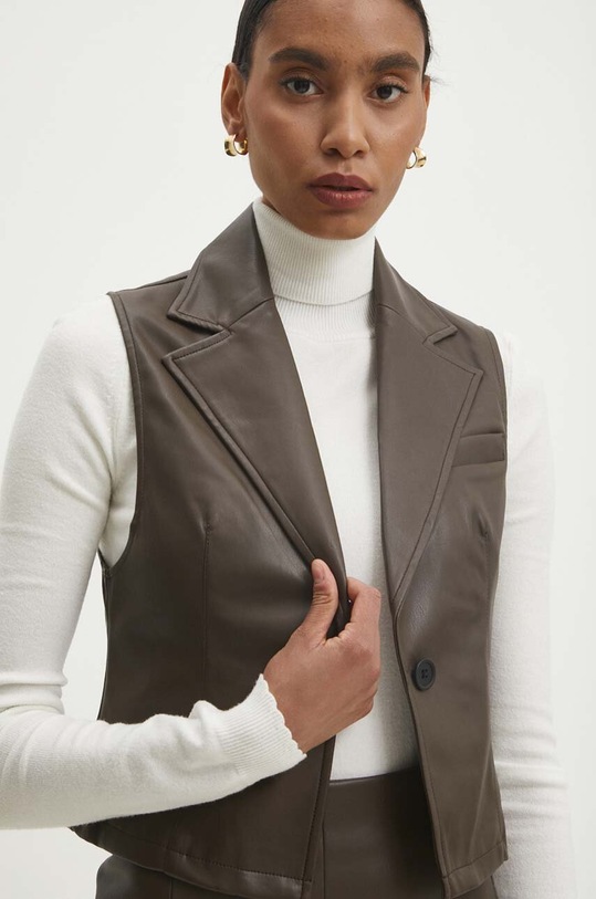 Безрукавка Answear.LAB с подкладкой коричневый 9221.ijs