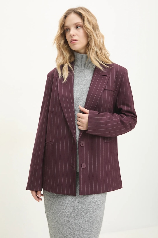 Answear.LAB marynarka tkanina fioletowy W24W.LF.130814.tos