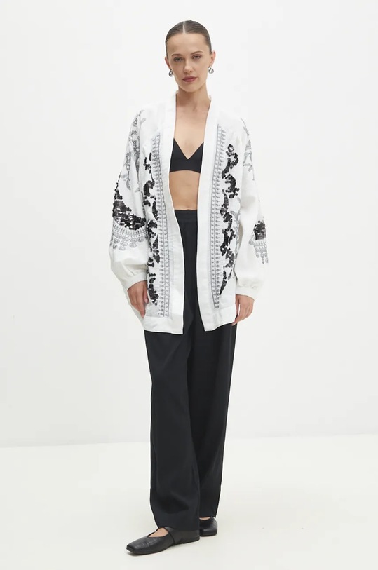 Answear Lab marynarka sng2.tos biały WZ24