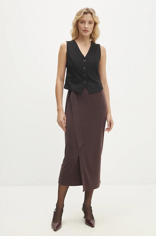 Answear Lab kamizelka 5382.tos czarny WZ24