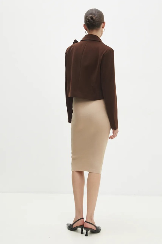 Odzież Answear Lab marynarka 38039nv.FKK brązowy