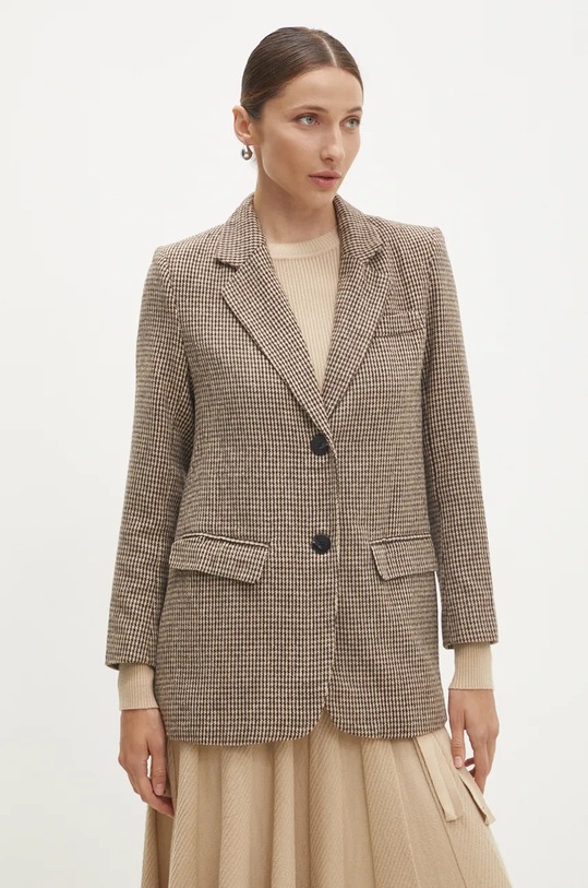 Sako Answear.LAB látka hnědá ZY896.HLK