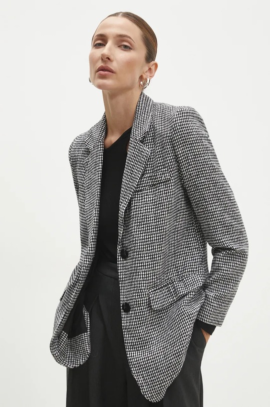 Answear Lab sacou cu captuseala negru ZY896.HLK