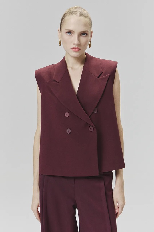 Γιλέκο Answear.LAB μπορντό W24W.LF.120514.tjs