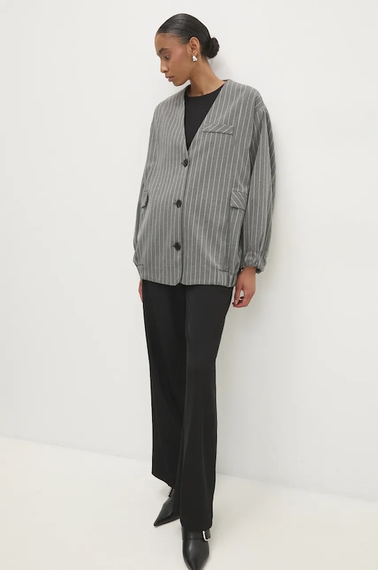 Піджак Answear.LAB з підкладкою сірий L8828.hms