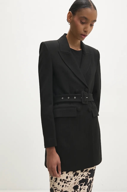 Answear.LAB marynarka 19498.tlk czarny WZ24