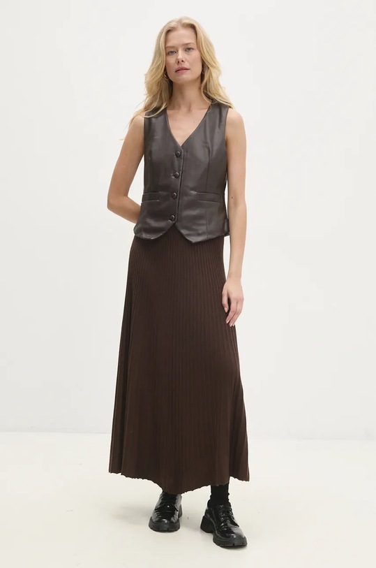 Answear.LAB kamizelka 9226.ILK brązowy WZ24