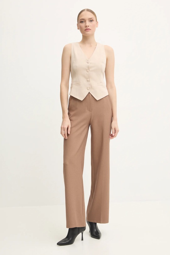 Answear.LAB kamizelka RM464.FKK beżowy WZ24