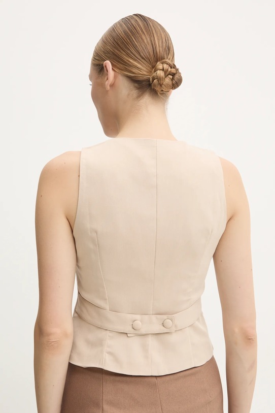 Odzież Answear.LAB kamizelka RM464.FKK beżowy