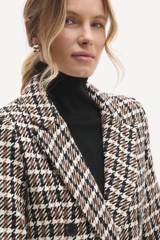 Μπουφάν με μαλλί Answear.LAB καφέ 8305615.hms