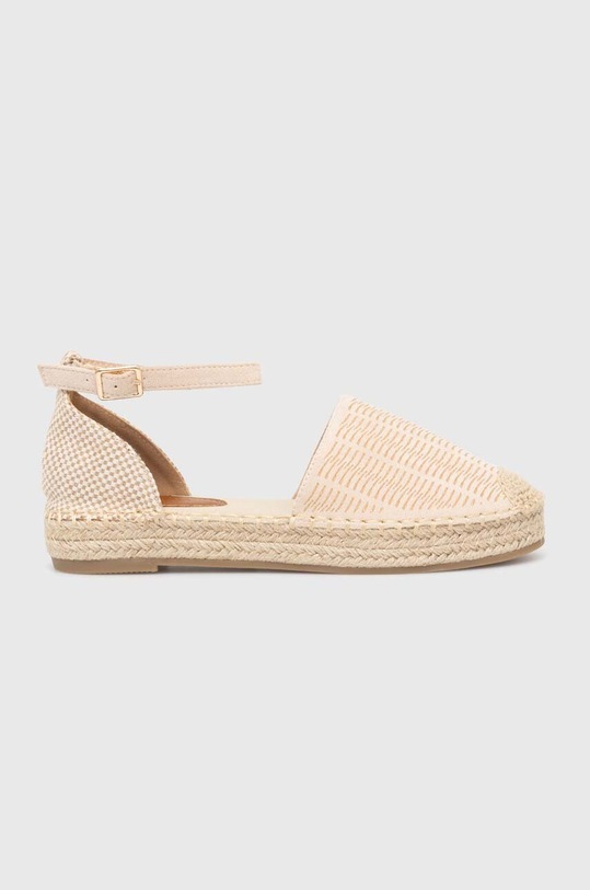 Answear Lab espadryle platforma beżowy 7173.HWK