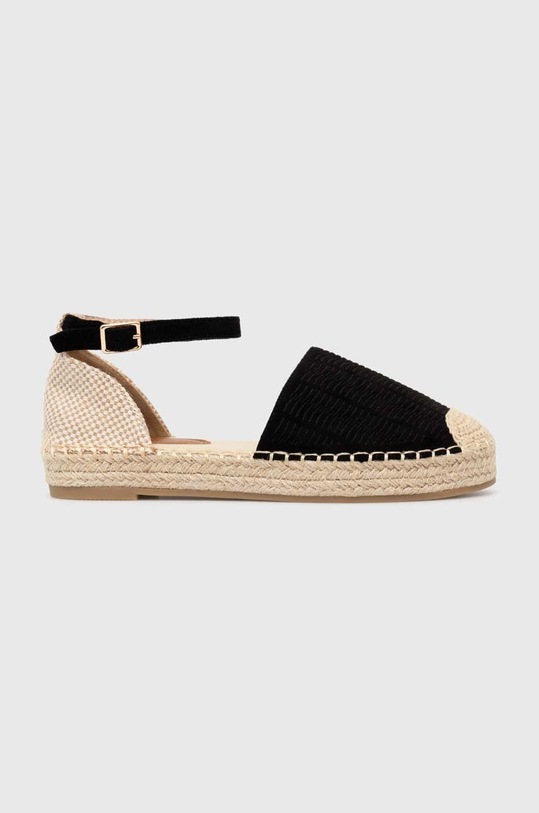 Answear Lab espadryle platforma czarny 7173.HWK
