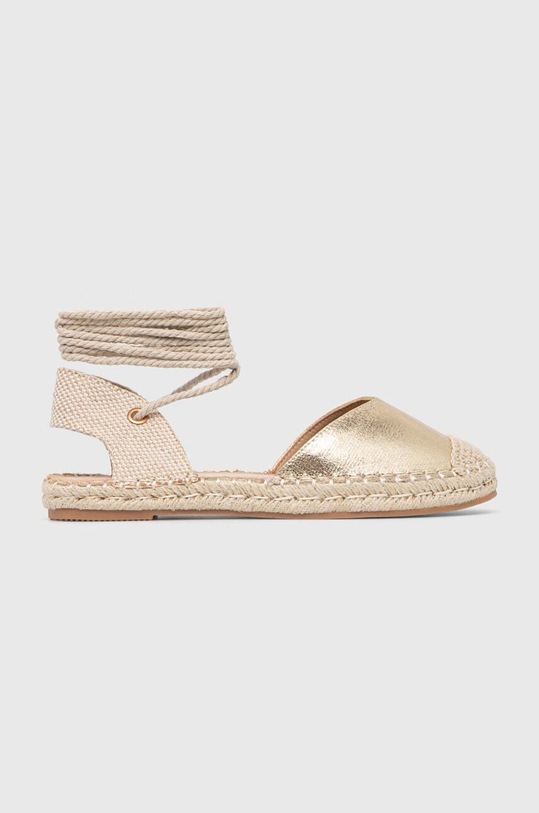 Espadrilky Answear.LAB plochý zlatá YT9905.HWK
