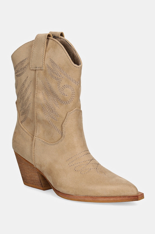 Kaubojske cipele Answear.LAB na patentni zatvarač bež M4780.1HWK