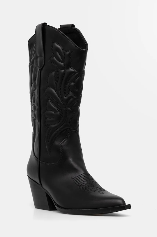 Kaubojske cipele Answear.LAB na patentni zatvarač crna M4791.HWK