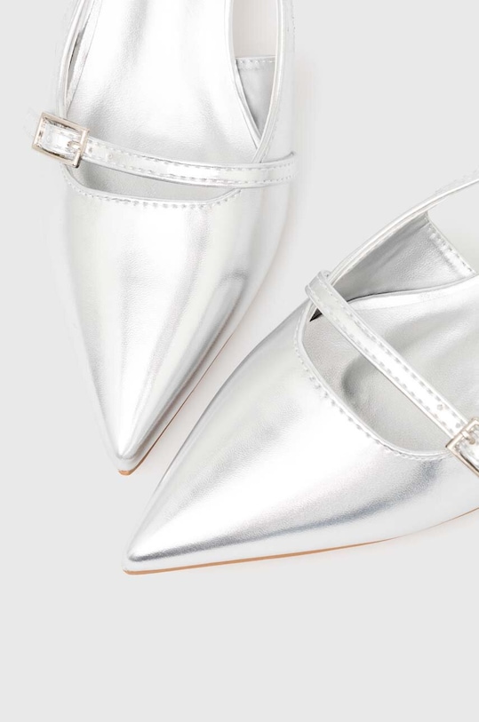 Answear Lab pantofi cu toc argintiu 6259.IKK