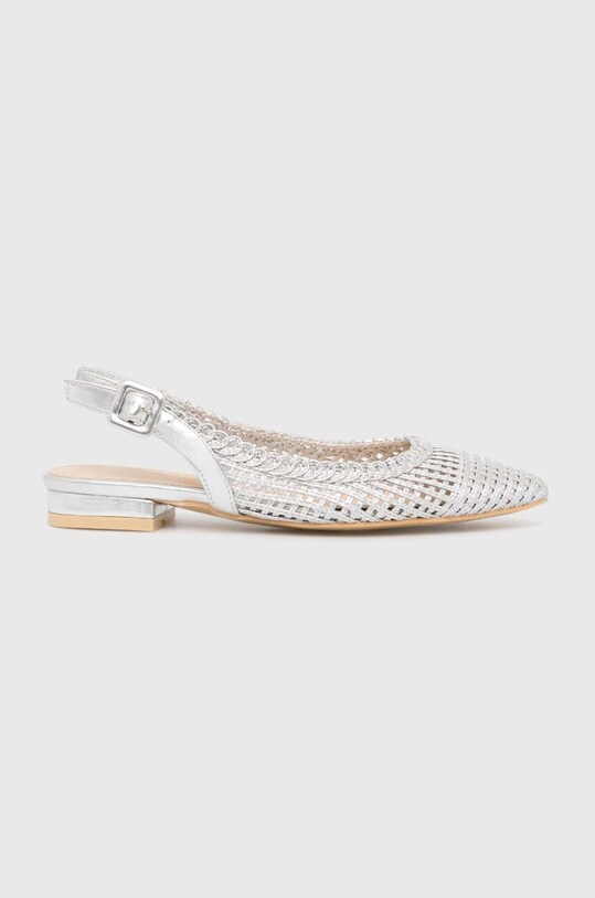 Answear Lab balerini imitatie de piele argintiu 9562.iw