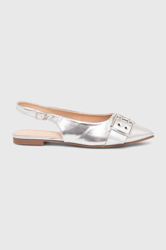 Answear Lab balerini imitatie de piele argintiu 8196.iw