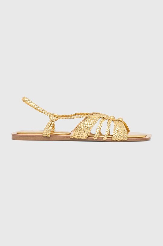 Answear Lab sandale imitatie de piele aur 4435.iw