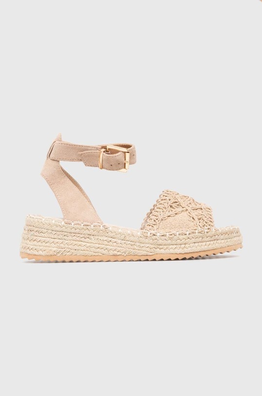 Answear Lab sandale platformă bej 7839.HMS