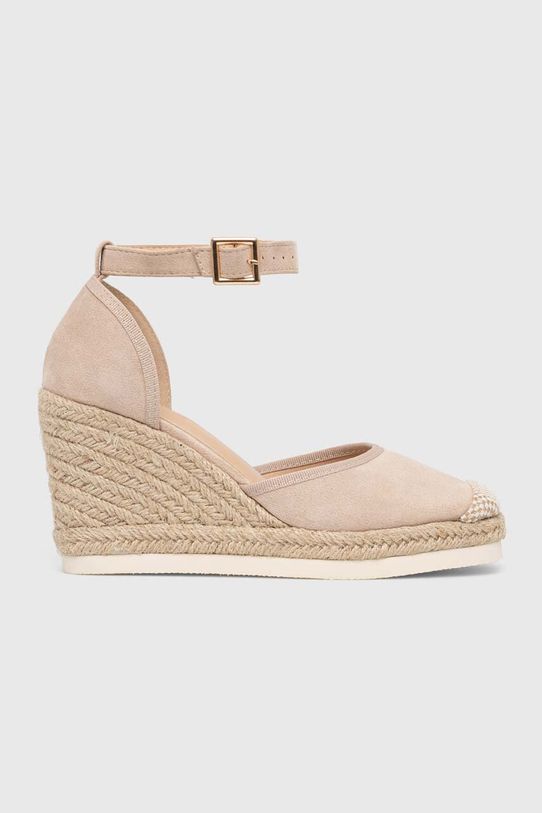 Answear Lab espadryle koturn beżowy b2103.ijs