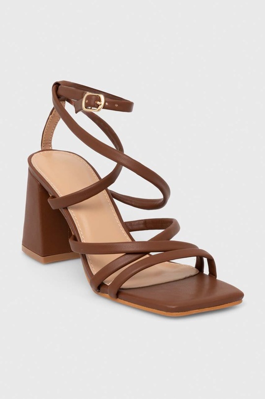 Answear Lab sandały słupek brązowy l1030.ijs