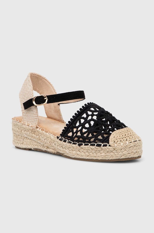 Espadrilky Answear.LAB N5621.HWK černá WZ24