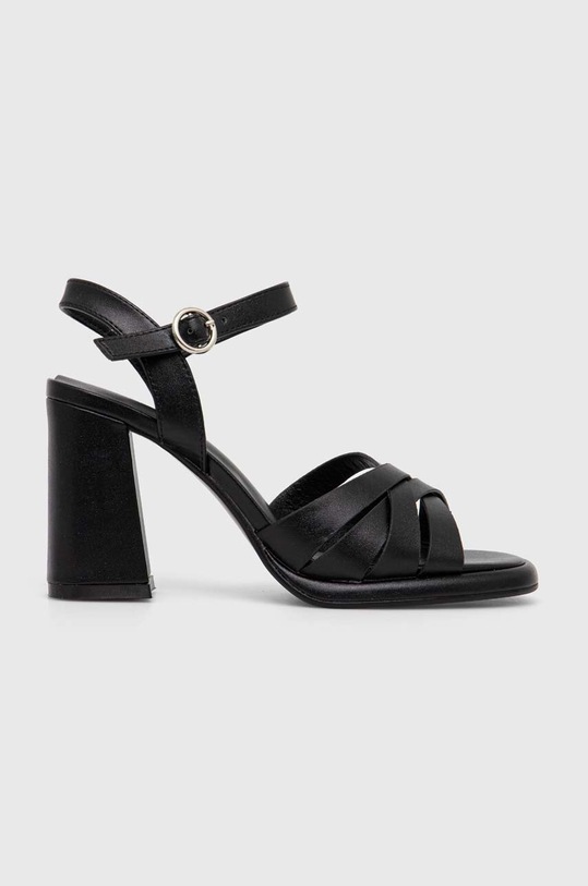 Answear Lab sandały słupek czarny m062.IKK
