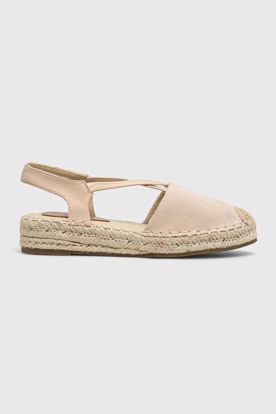 Answear Lab espadrile imitatie de piele intoarsa bej YT9901.hms
