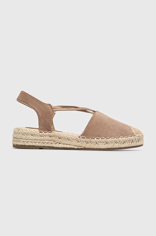 Answear Lab espadryle tekstylny brązowy YT9901.hms