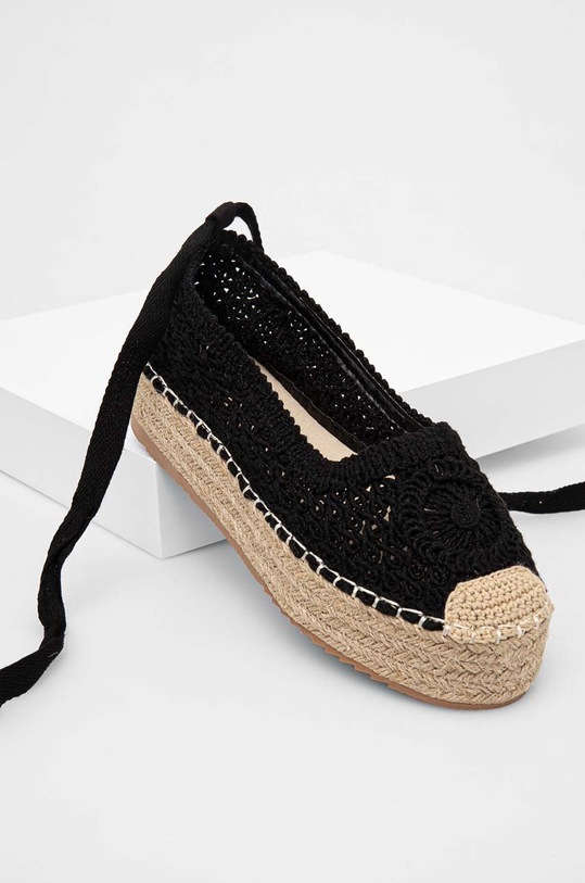 Espadrilky Answear.LAB P8097.hms černá WZ24