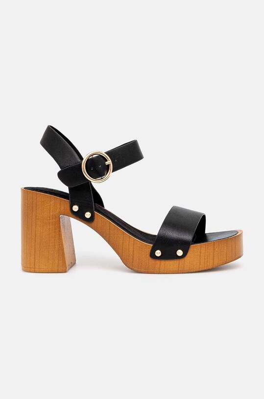 Sandale Answear Lab široka potpetica crna 4410.ims