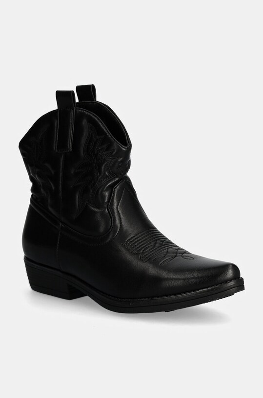 Answear.LAB kowbojki słupek czarny 9591a.fos