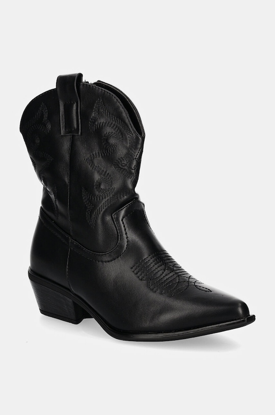 Answear Lab kowbojki słupek czarny A803.ios