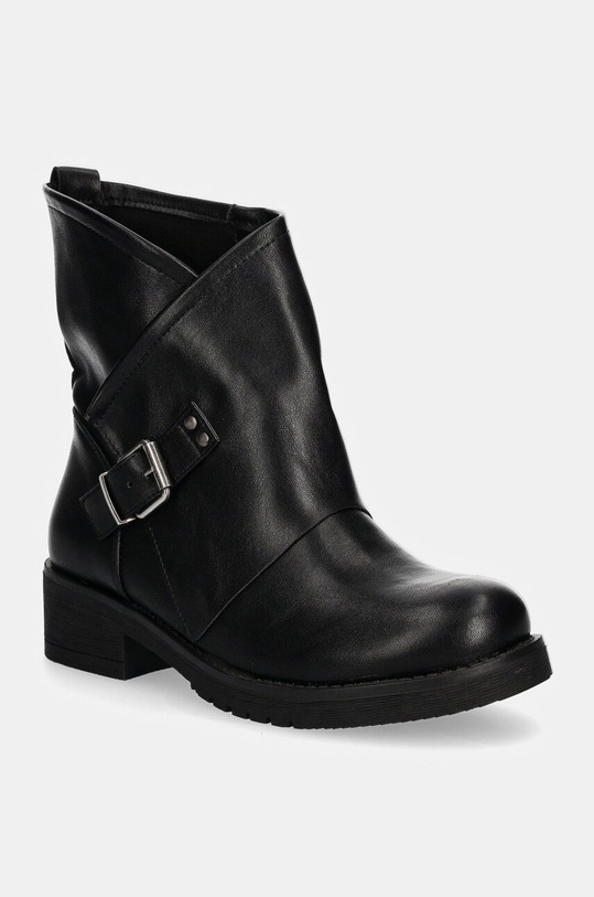 Answear.LAB botki imitacja skóry licowej czarny JH235.hos